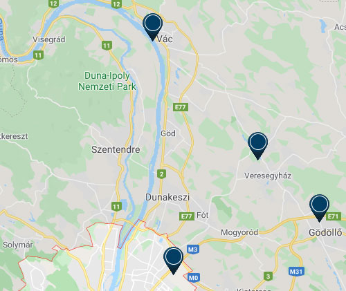 Elektromos autó kölcsönzés Budapest, Veresegyháza, Vác, Gödöllő, Ferihegyi repülőtér